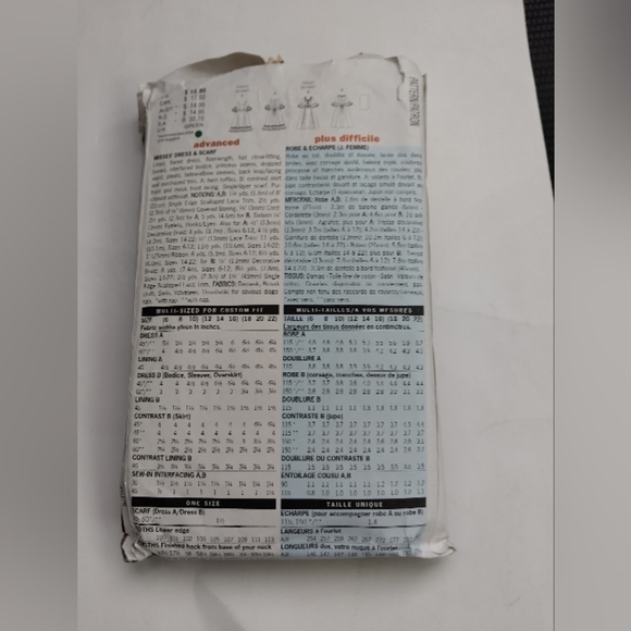 Butterick Sewing Pattern 6867 Women's Historical Dress Colonial Sizes 12-16 - Picture 2 of 5